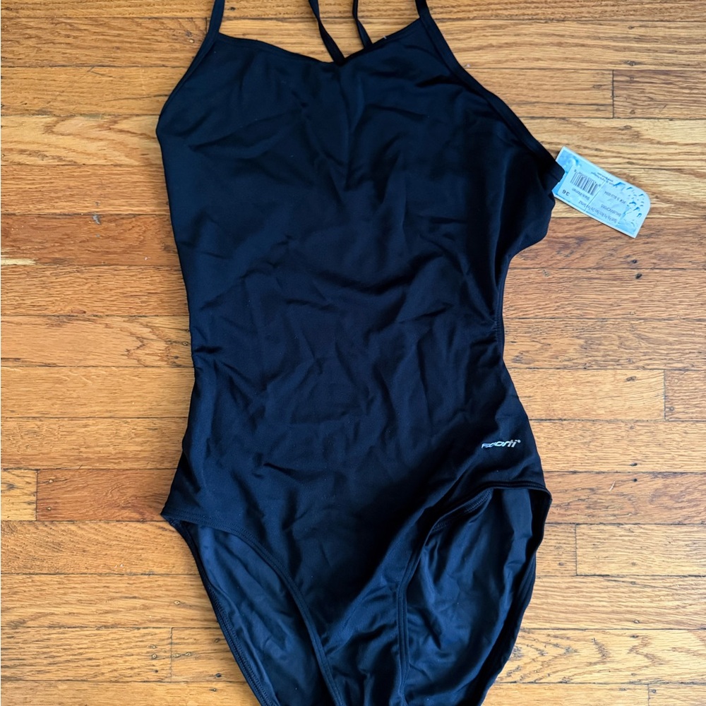 NWT Sporti Black Microback Training Suit -  36